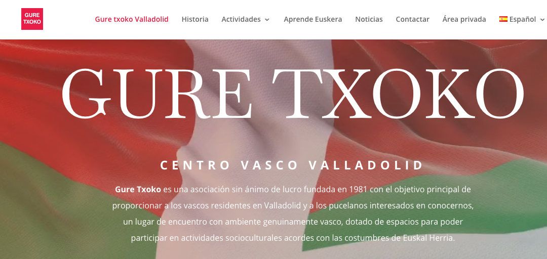 Nueva Página web Gure Txoko Valladolid